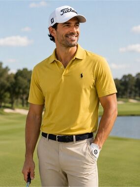 Polo by Ralph Lauren Men’s Yellow Short-Sleeve Polo